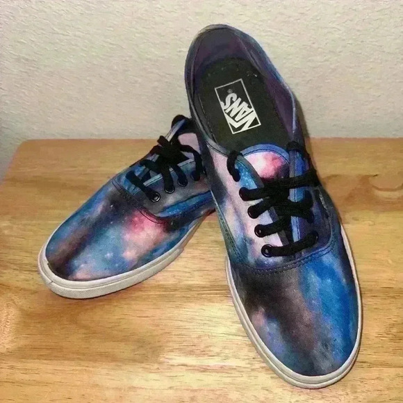 VANS off The Wall Sneakers Night Sky Stars Galaxy Shoes Men Sz 8.5 Women Sz 10 - Picture 3 of 11